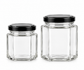 Wholesale Hexagonal Glass Jars