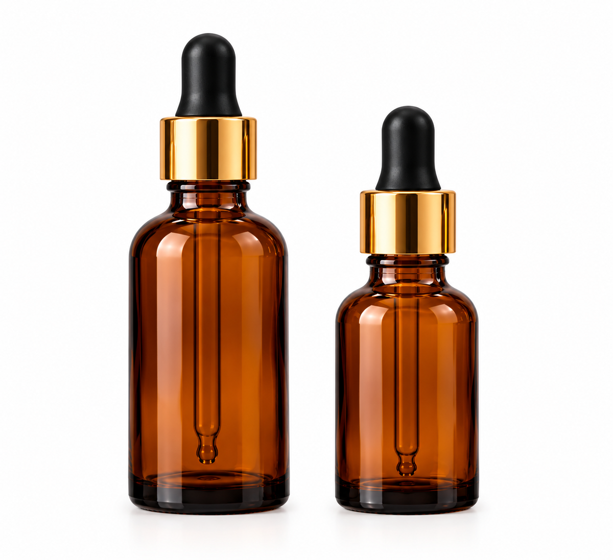 4oz Round Glass Dropper Bottles (24pk)