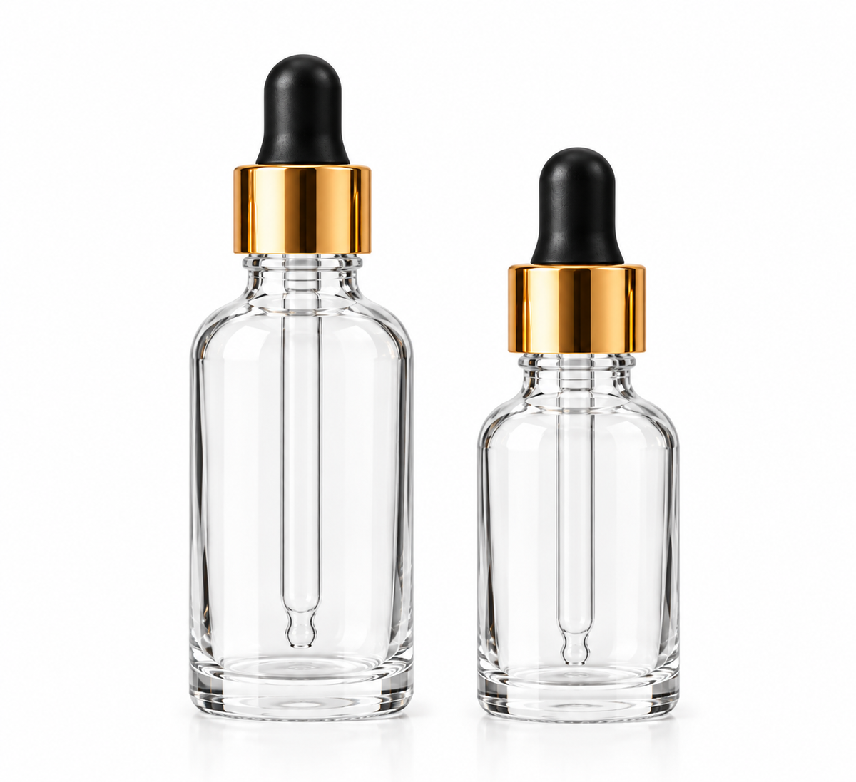 4oz Round Glass Dropper Bottles (24pk)