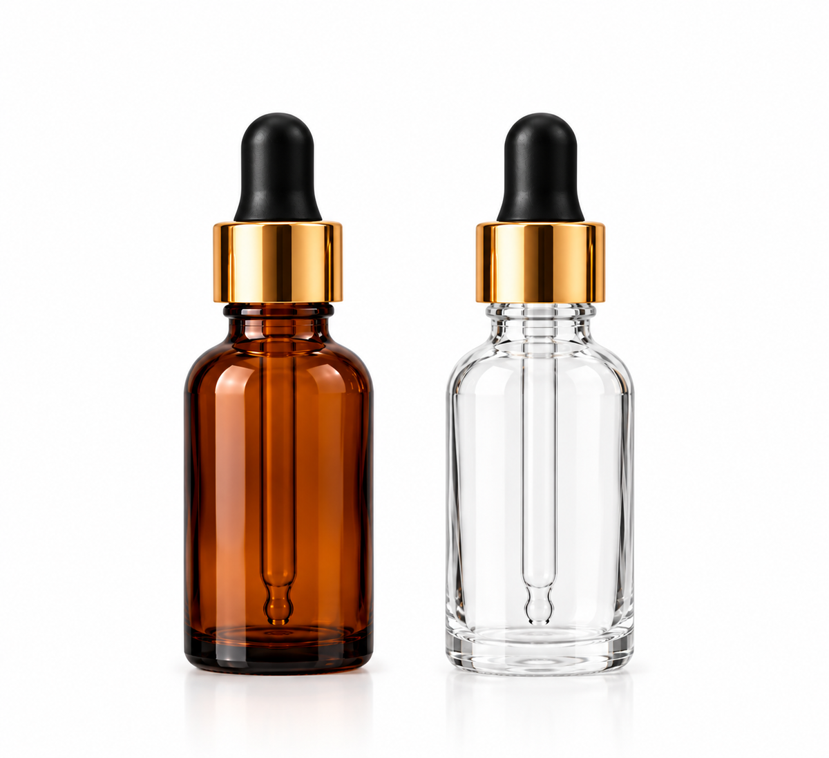 Wholesale 2oz Round Glass Dropper Bottles (100)